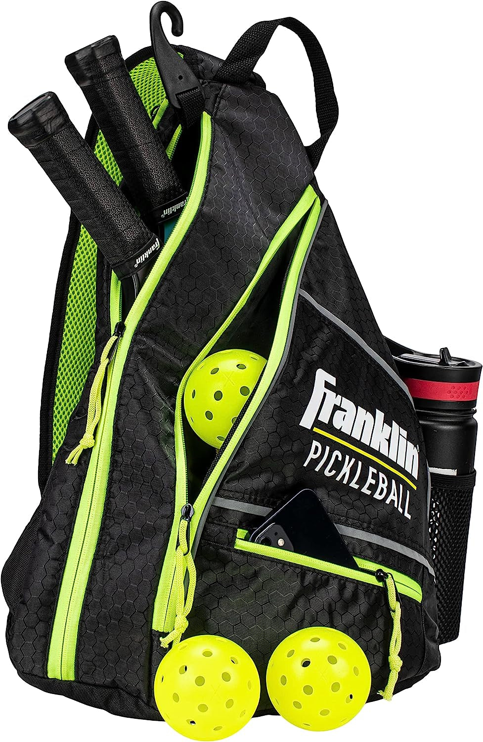 Best Compact Pickleball Bag - Sling Bag Backpack for Gear + Equipment - Men + Women - Holds Paddles, Balls + Accessories