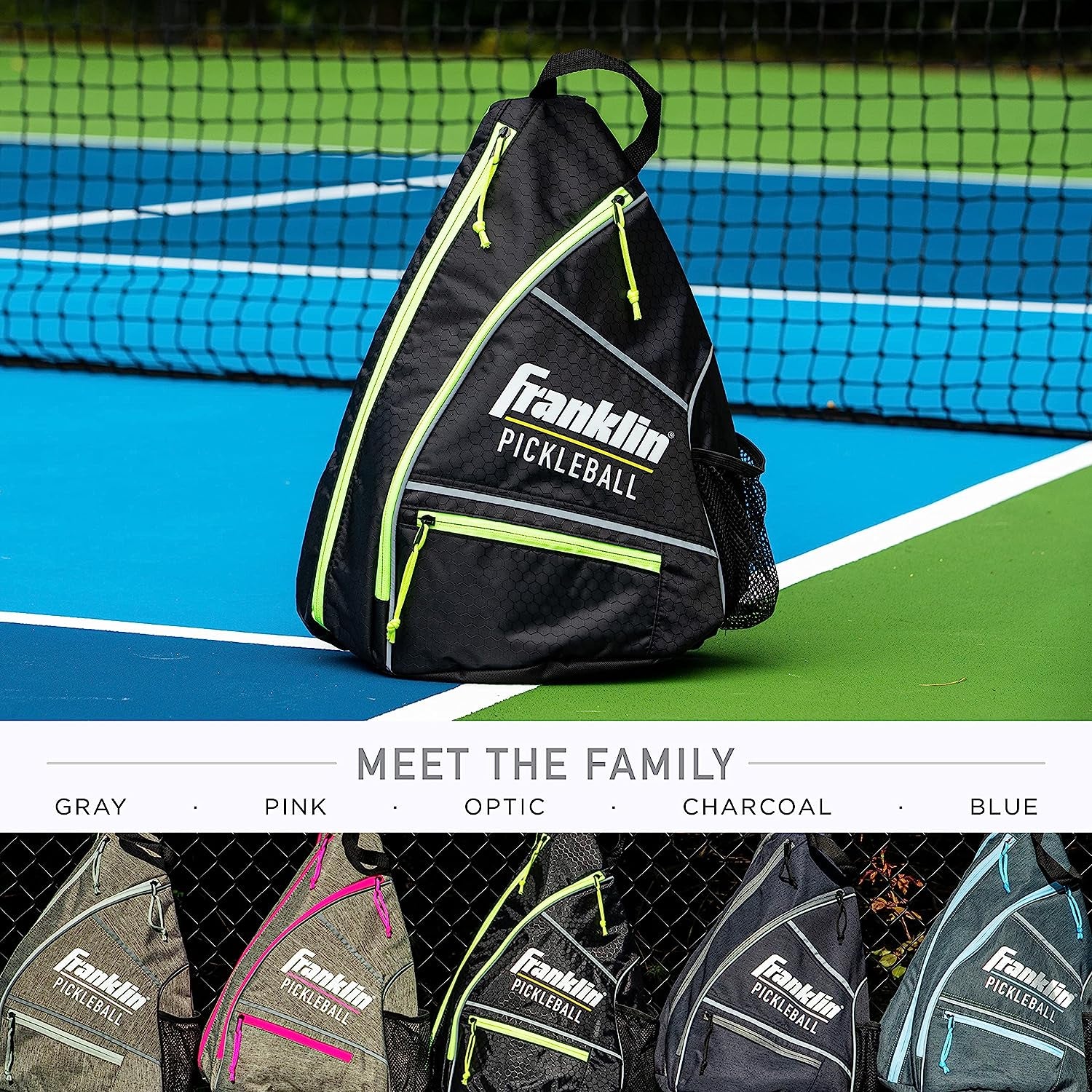 Best Compact Pickleball Bag - Sling Bag Backpack for Gear + Equipment - Men + Women - Holds Paddles, Balls + Accessories