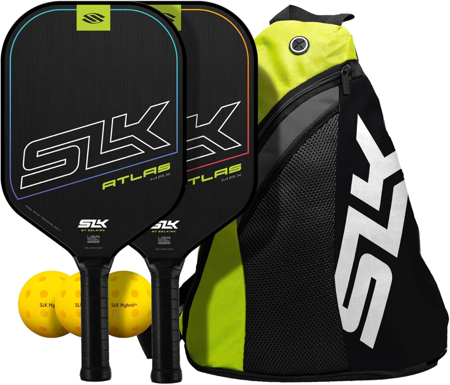 Best Overall Pickleball Paddles Set of 2 | Designed in the USA | Choose the SLK Neo Graphite, SLK Neo Fiberglass Pickleball Set or SLK Atlas Pickleball Bundle