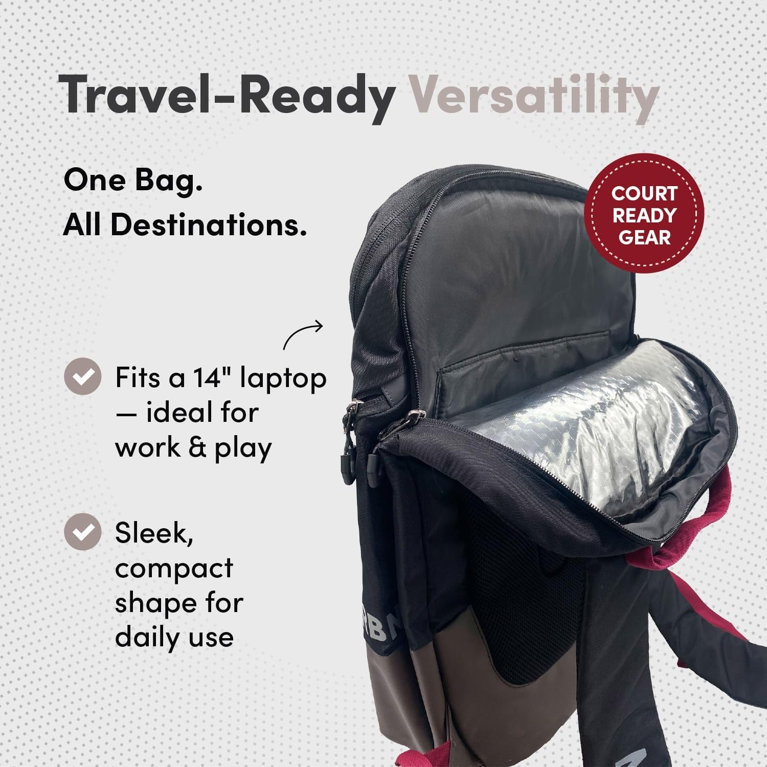 Best overall Pickleball Bag - Padded Compartment with Space for 3 Paddles, Shoes & More