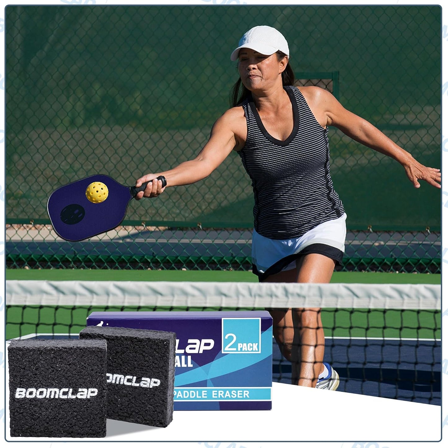 2 Pack Pickleball Paddle Eraser, Pickleball Paddle Cleaner for Carbon Fiber Pickle Ball Paddles, Super Effective Cleaner