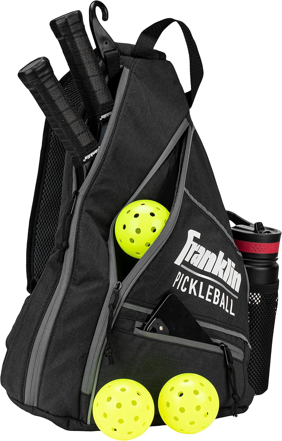 Best Compact Pickleball Bag - Sling Bag Backpack for Gear + Equipment - Men + Women - Holds Paddles, Balls + Accessories