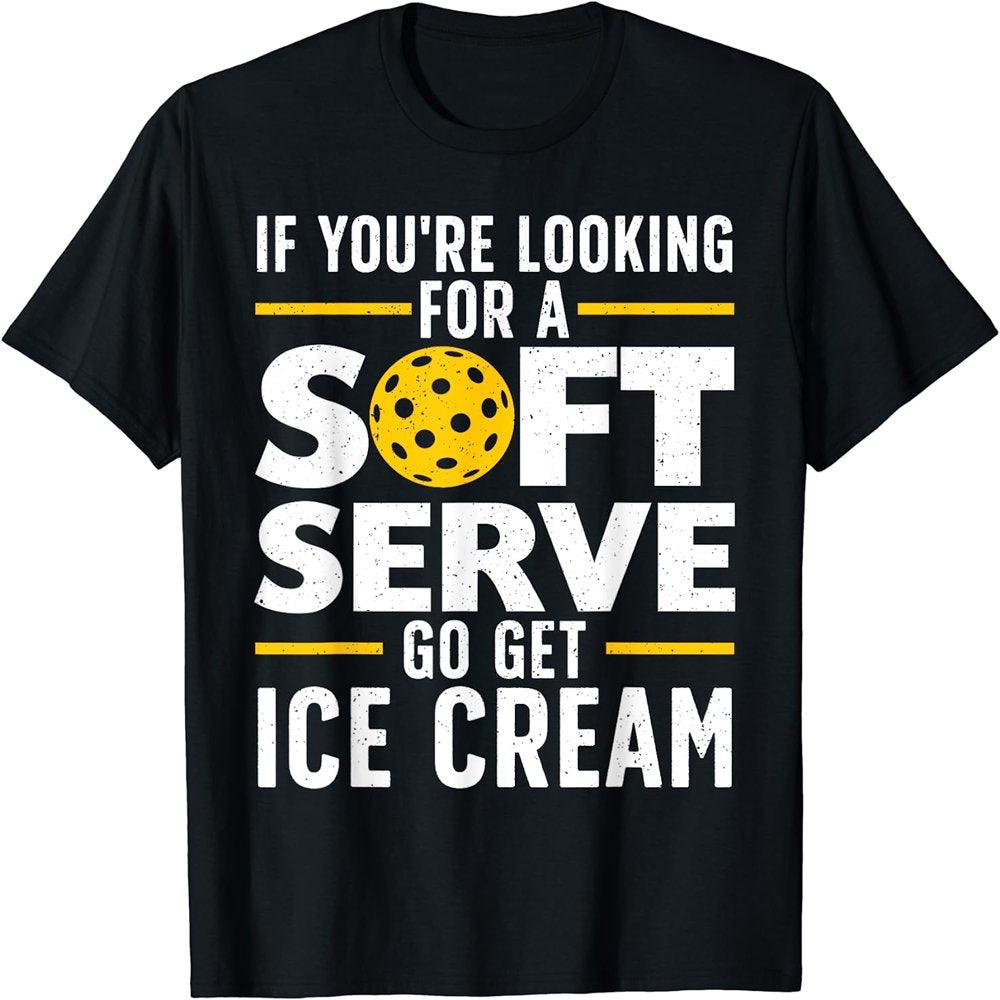 Cool Pickleball Player Soft Serve T-Shirt - setpickleball