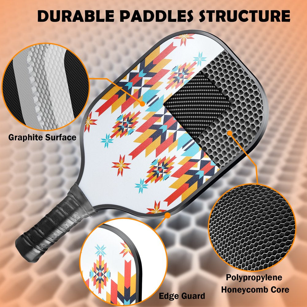 Luxmo Pickleball Set with 4 Balls and 1 Pickleball Bag