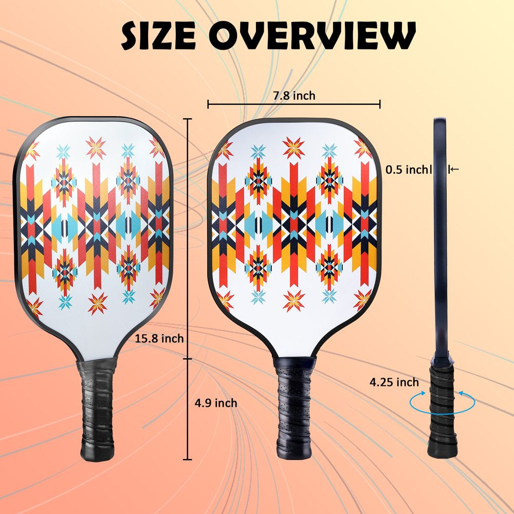 Luxmo Pickleball Set with 4 Balls and 1 Pickleball Bag