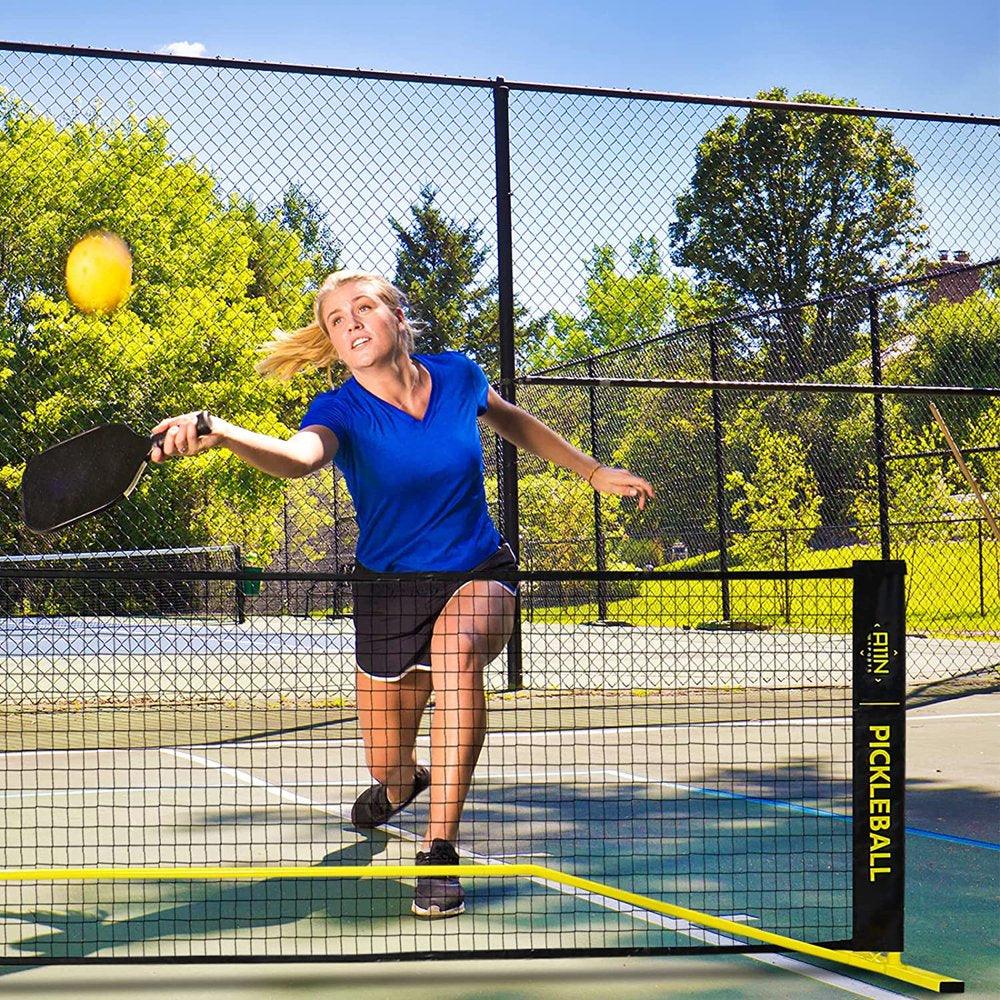Portable Pickleball Net System, 22Ft Regulation Size Net with Carrying Bag