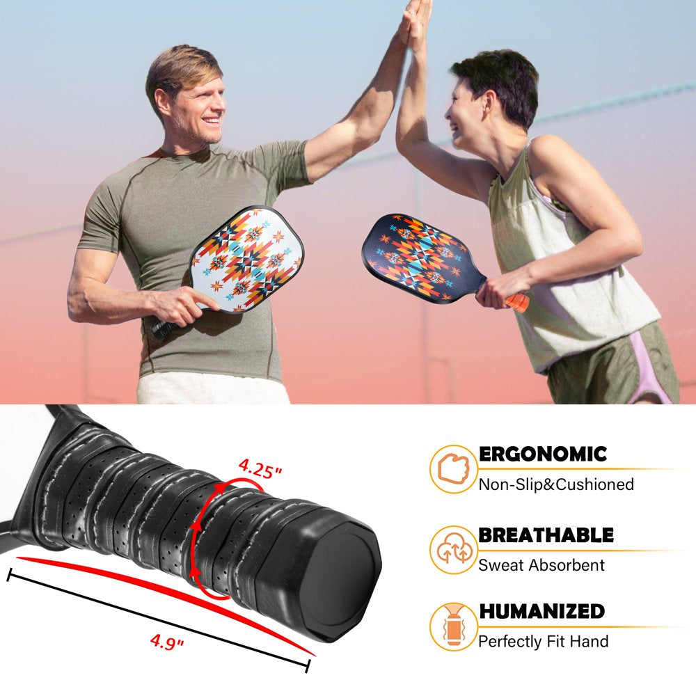 Luxmo Pickleball Set with 4 Balls and 1 Pickleball Bag