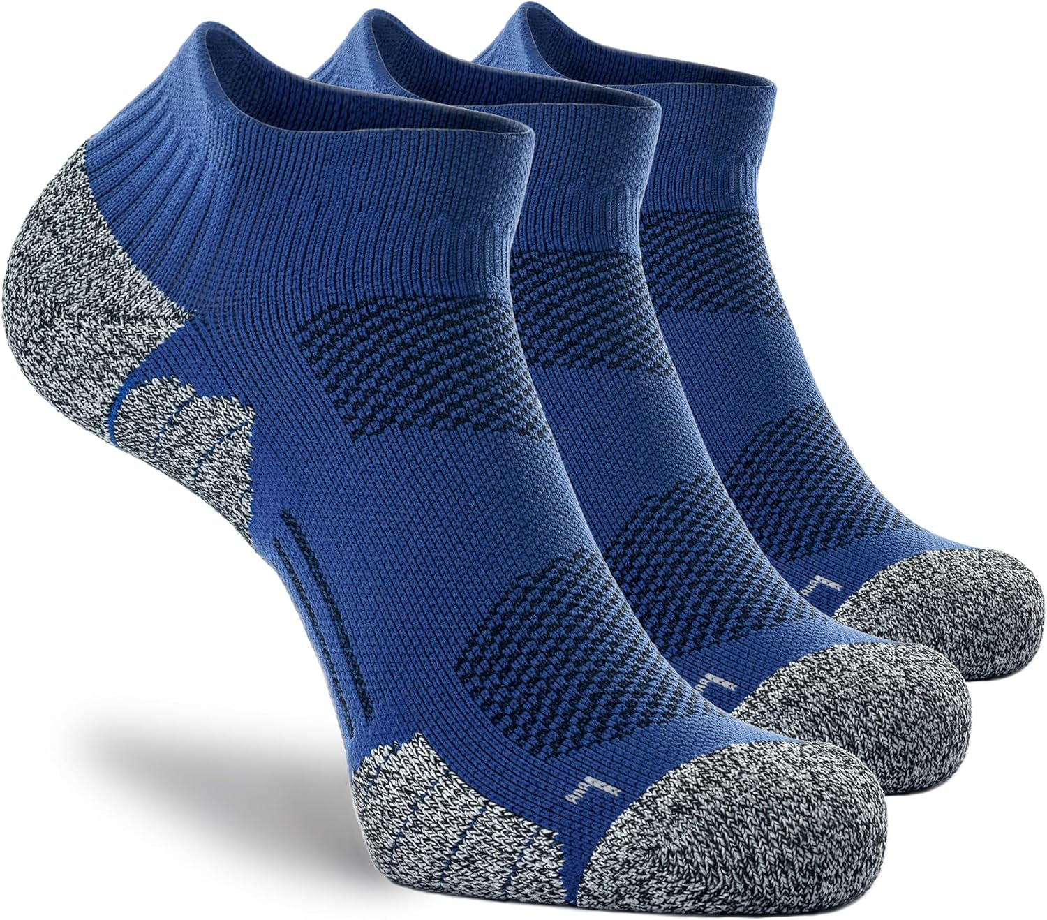 Unisex Cushioned Compression Athletic Ankle Socks Multipack