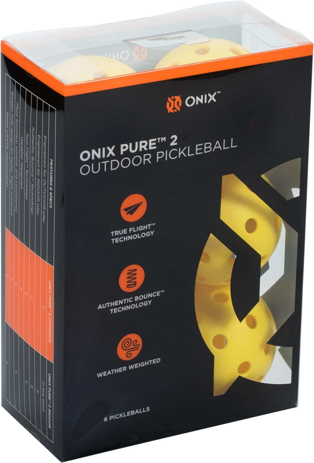 Pure 2 Outdoor Pickleball Balls Exceptional Durability Strong Construction and Optimal Rebound and Flight.