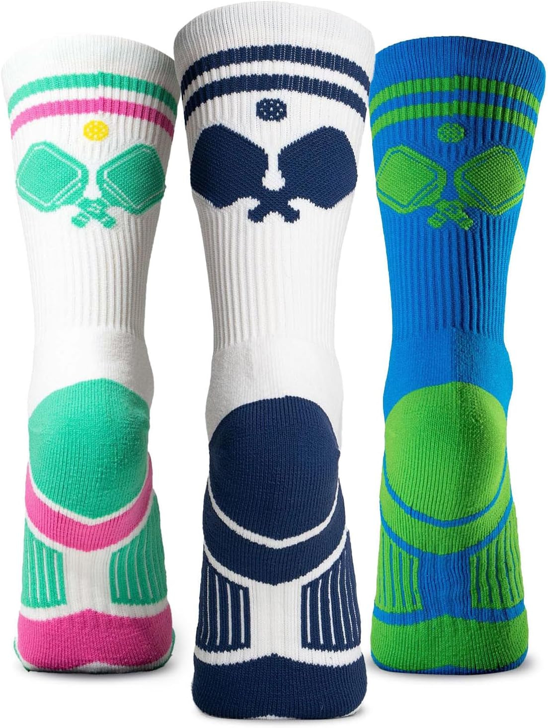 Pickleball Athletic Woven Mid-Calf Socks | Performance Socks for Pickleball