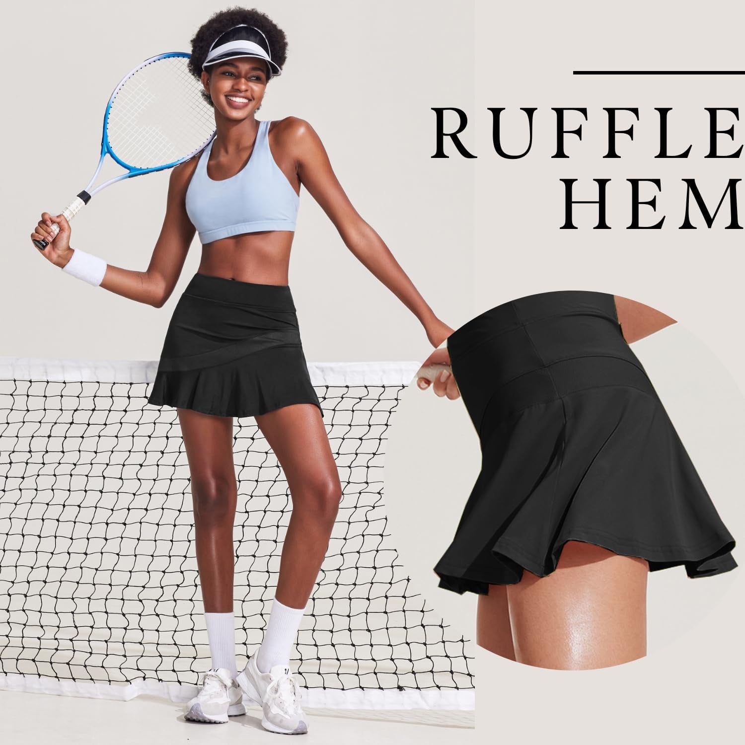 Tennis Skirts for Women Pleated Athletic Golf Skorts Skirt with Shorts Pockets 