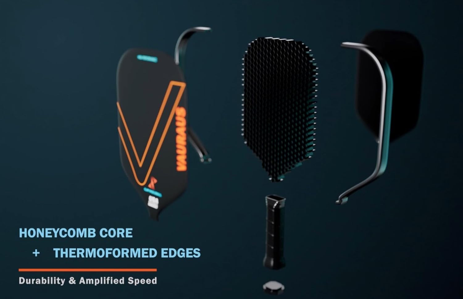 Thermoformed - Full T700 Carbon Fiber Pickleball Paddle