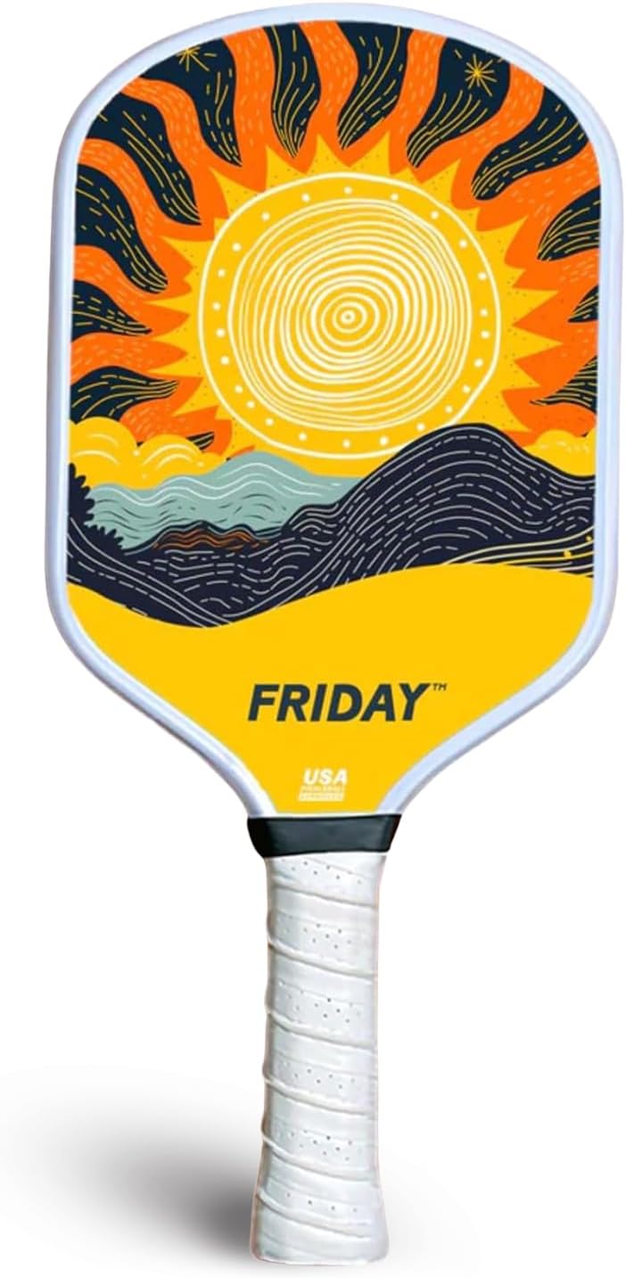 Best for Beginers Paddle 2025, USA Pickleball Approved, Durable Carbon Fiber, Honeycomb Core