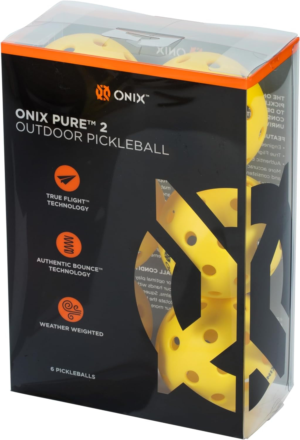 Pure 2 Outdoor Pickleball Balls Exceptional Durability Strong Construction and Optimal Rebound and Flight.