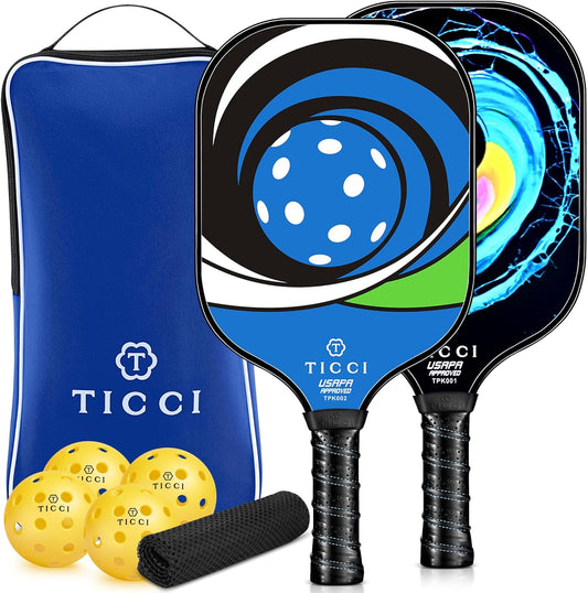 TICCI Pickleball Paddles, USAPA Approved Pickleball Paddles Set of 2