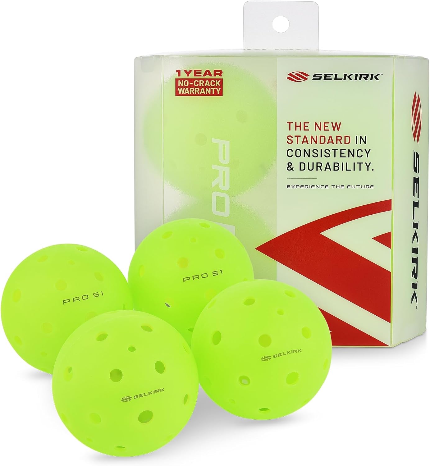 Most Durable Ball Selkirk Pro S1 | Crack-Resistant | 38 Hole Outdoor Pickleball Balls | USAPA Approved Pickle Ball for Tournament Play | Advanced Aerodynamics |