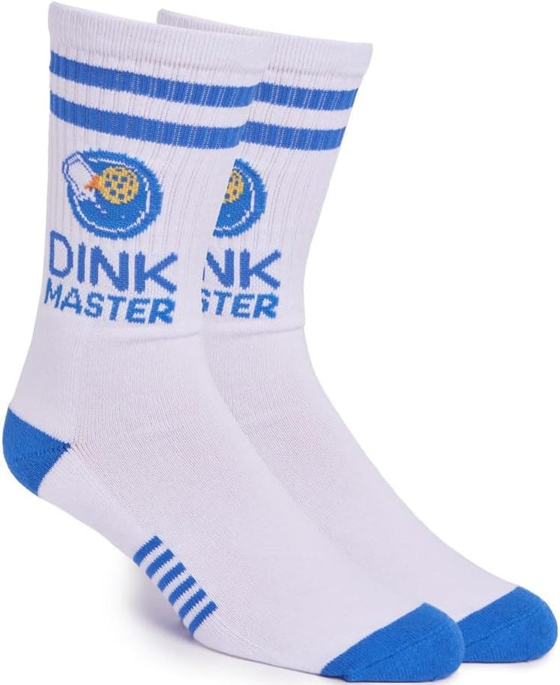 Performance Pickleball Athletic Crew Socks, Great Gift for Pickleball Lovers, Fun Pickleball Accessories