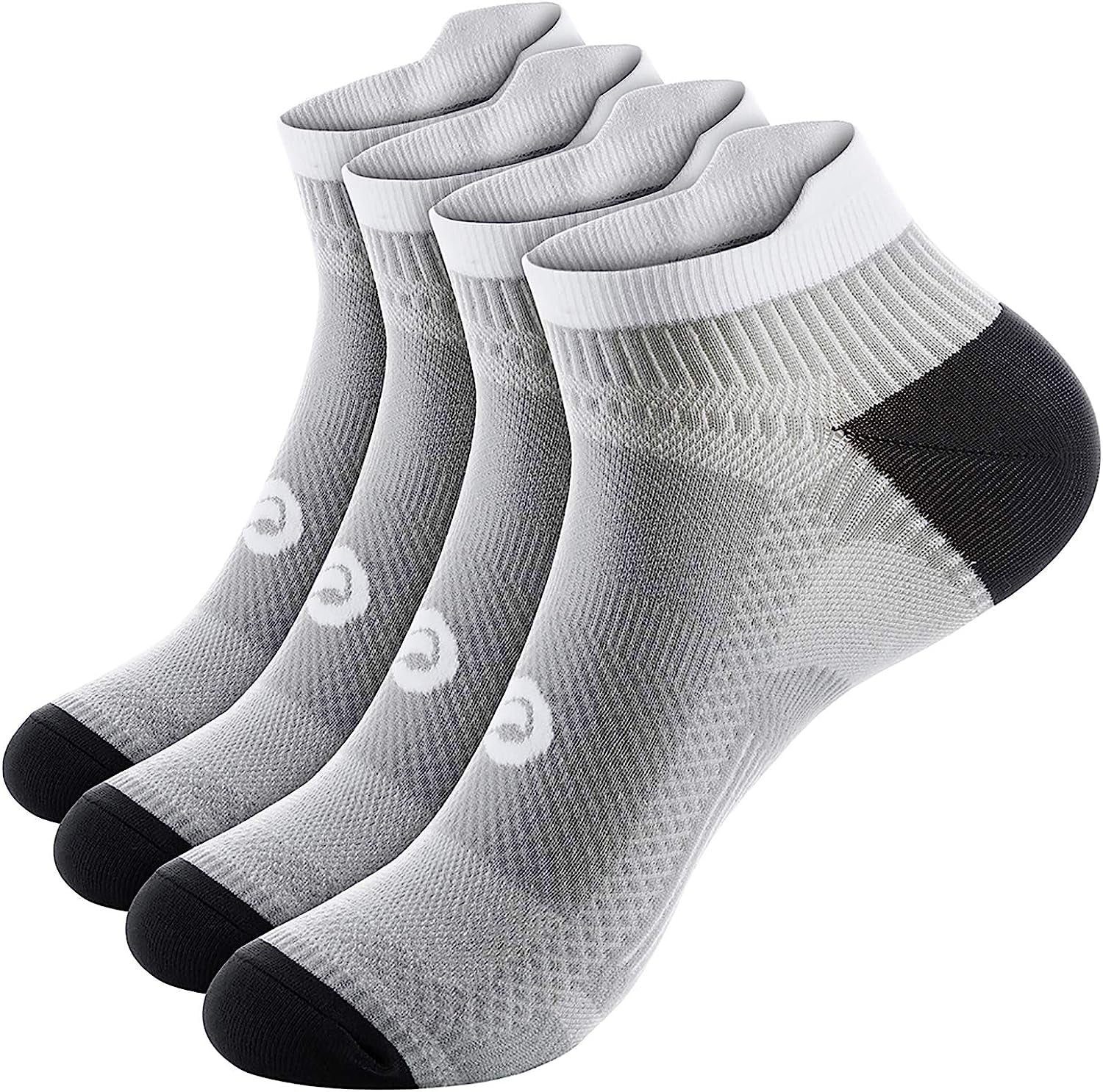 Ankle Compression Sock for Men and Women 2/4 Pairs, Low Cut Compression Running Sock with Ankle Support