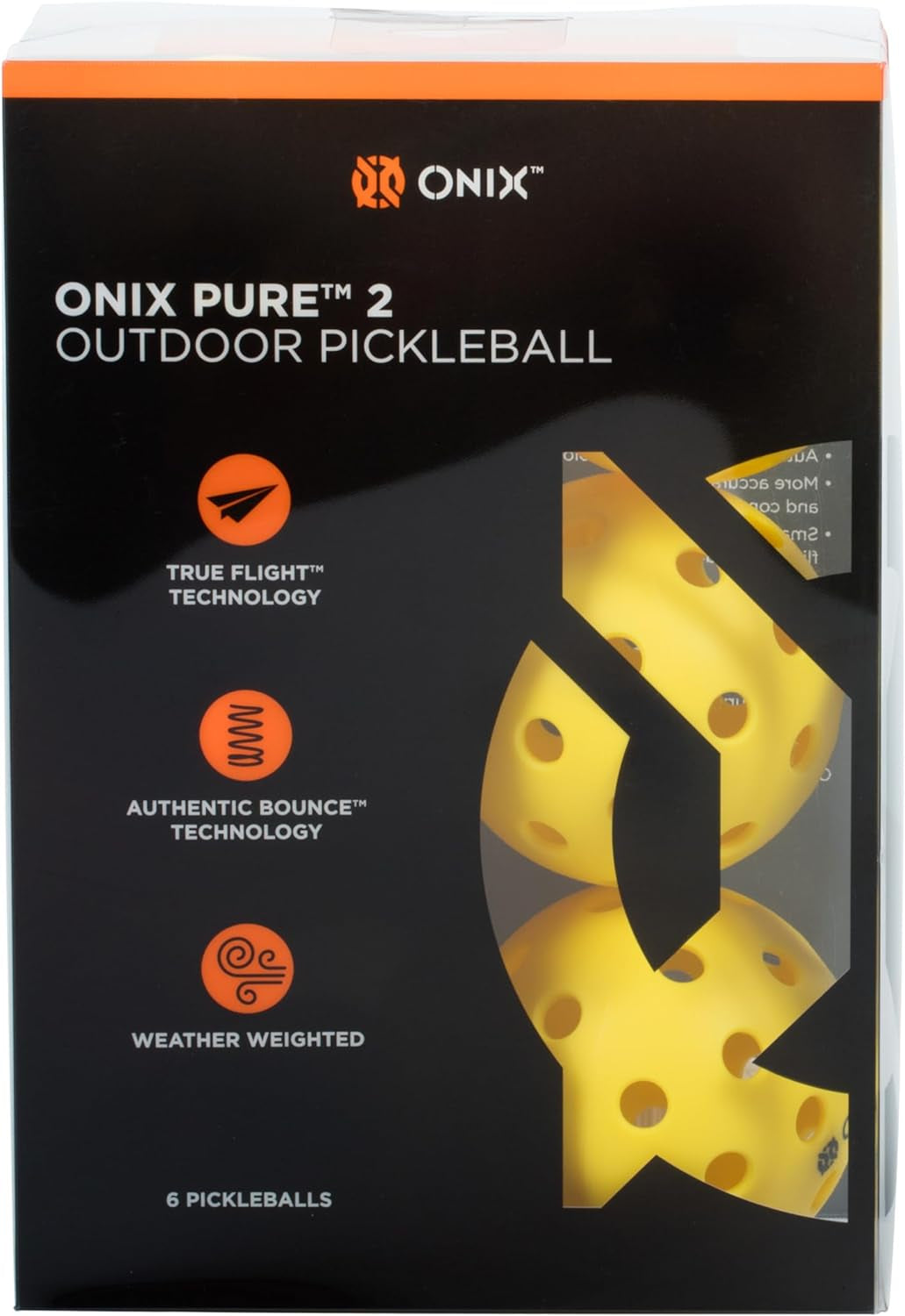 Pure 2 Outdoor Pickleball Balls Exceptional Durability Strong Construction and Optimal Rebound and Flight.