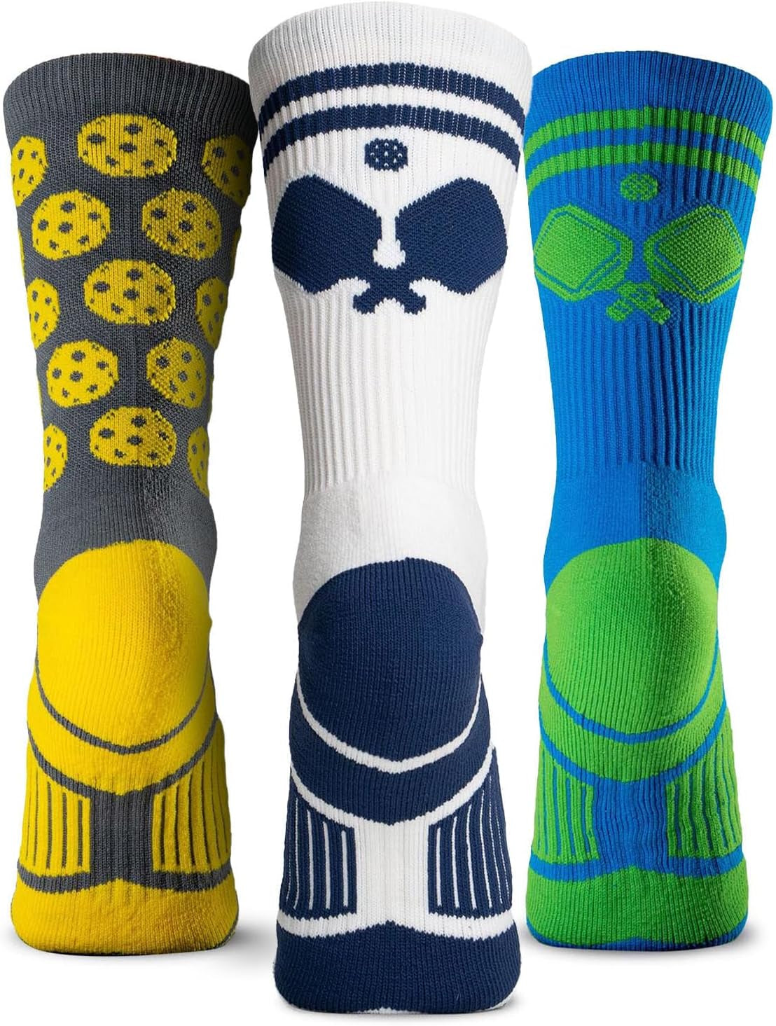 Pickleball Athletic Woven Mid-Calf Socks | Performance Socks for Pickleball