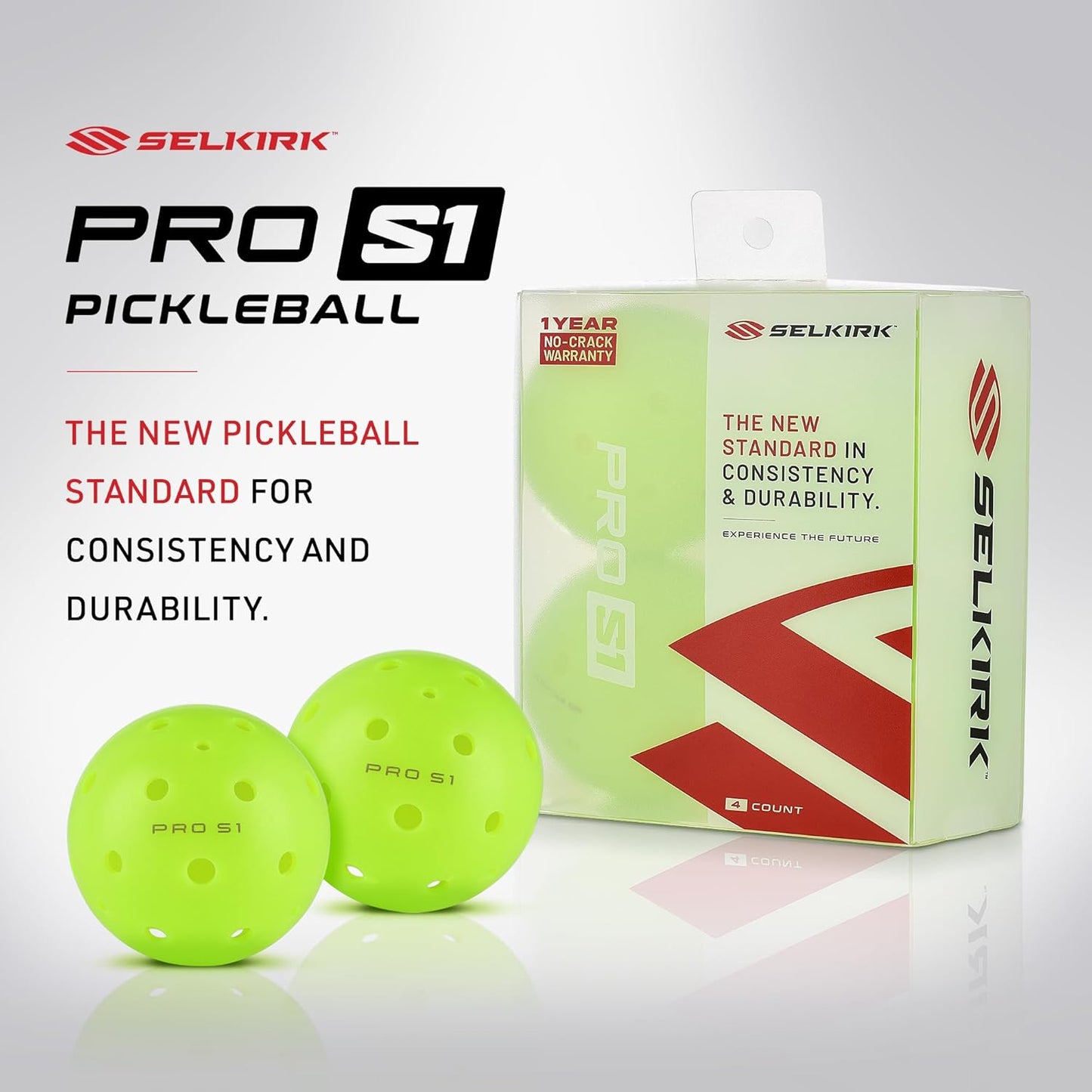 Most Durable Ball Selkirk Pro S1 | Crack-Resistant | 38 Hole Outdoor Pickleball Balls | USAPA Approved Pickle Ball for Tournament Play | Advanced Aerodynamics |