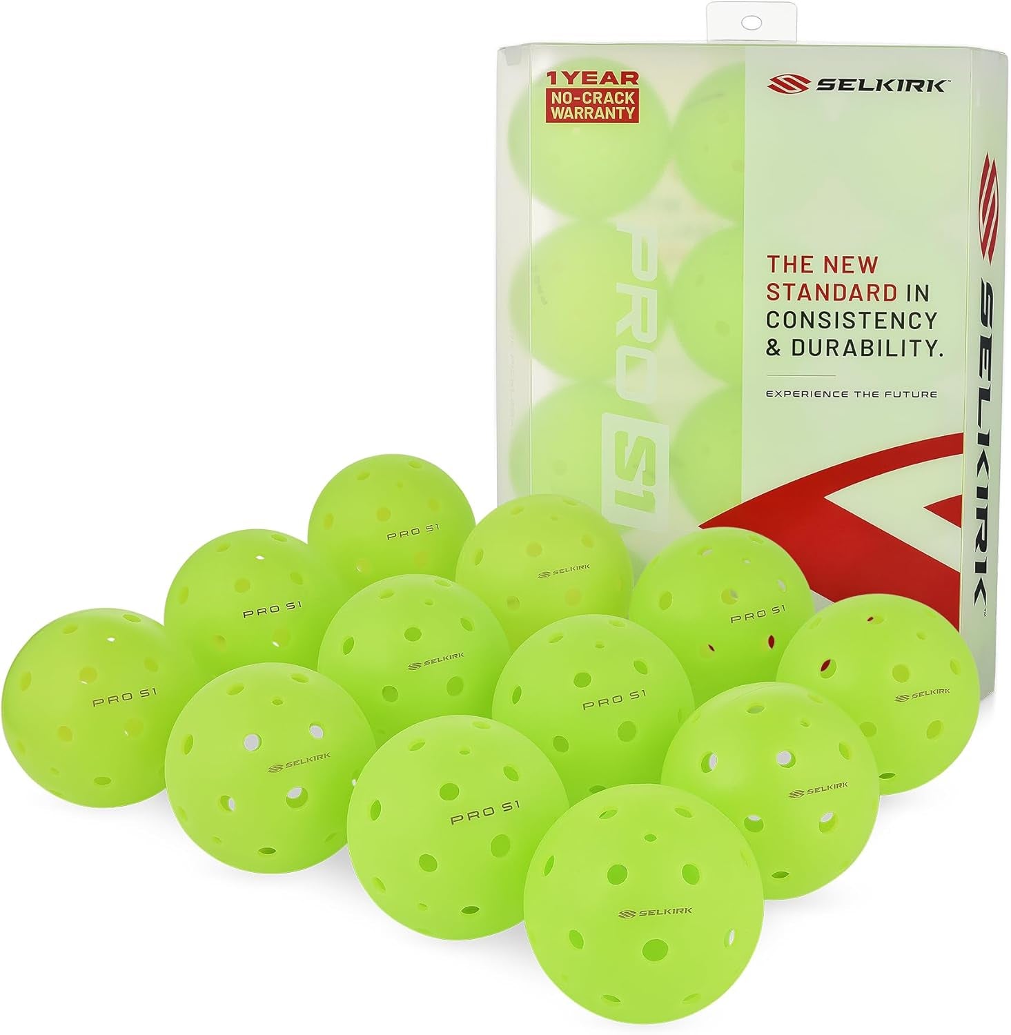 Most Durable Ball Selkirk Pro S1 | Crack-Resistant | 38 Hole Outdoor Pickleball Balls | USAPA Approved Pickle Ball for Tournament Play | Advanced Aerodynamics |