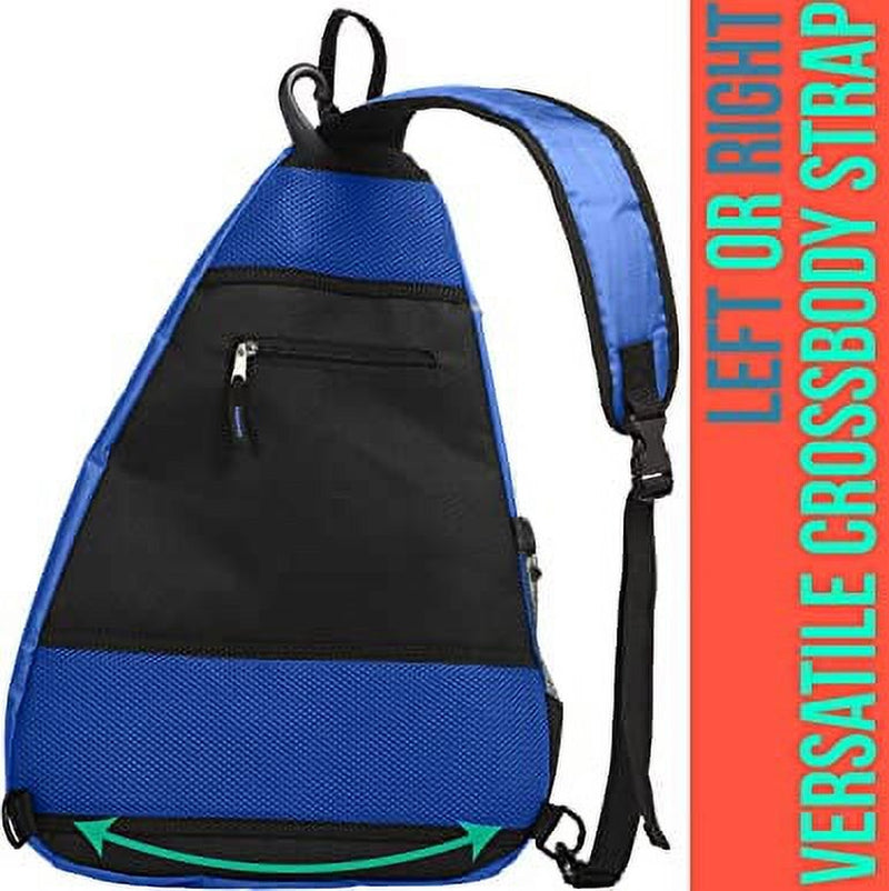 Sling Bag Crossbody Backpack for Pickleball, Tennis