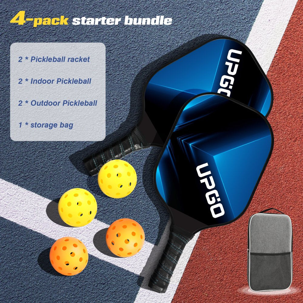 Professional Title: " Graphite Fiber Pickleball Paddles with Polypropylene Honeycomb Core