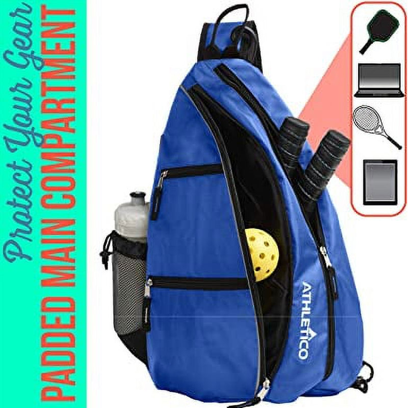 Sling Bag Crossbody Backpack for Pickleball, Tennis