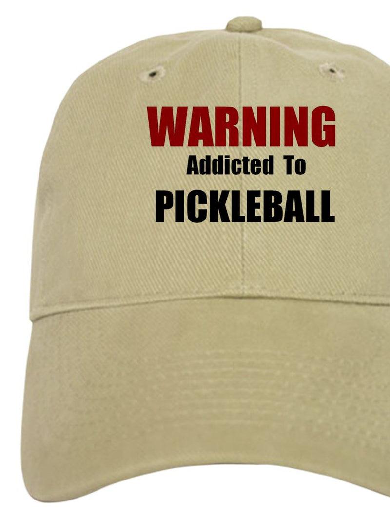 Addicted to Pickleball Cap - Printed Adjustable Baseball Cap - setpickleball