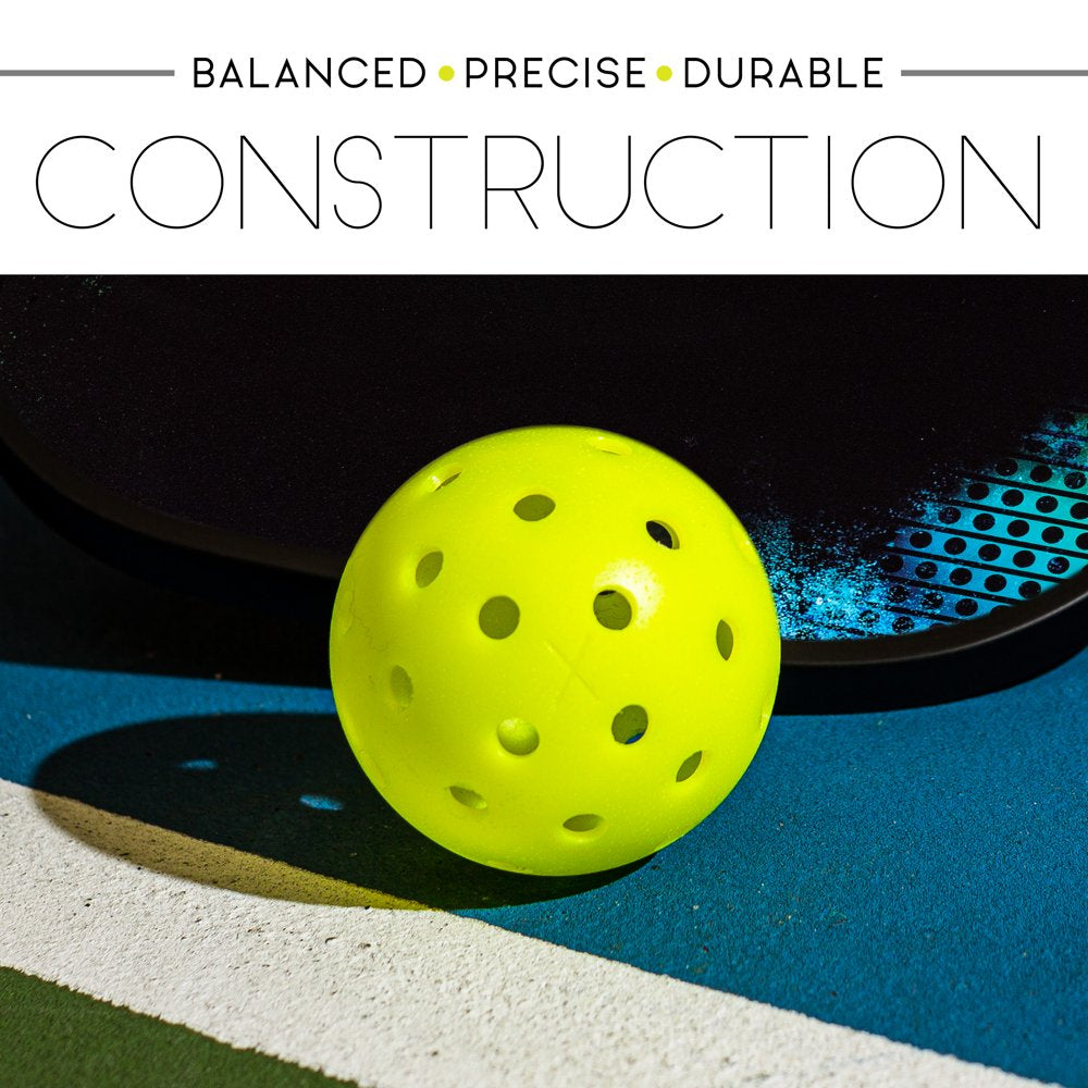 Professional title: " X40 Pickleballs - 6 Pack - Regulation Size - Optic Yellow