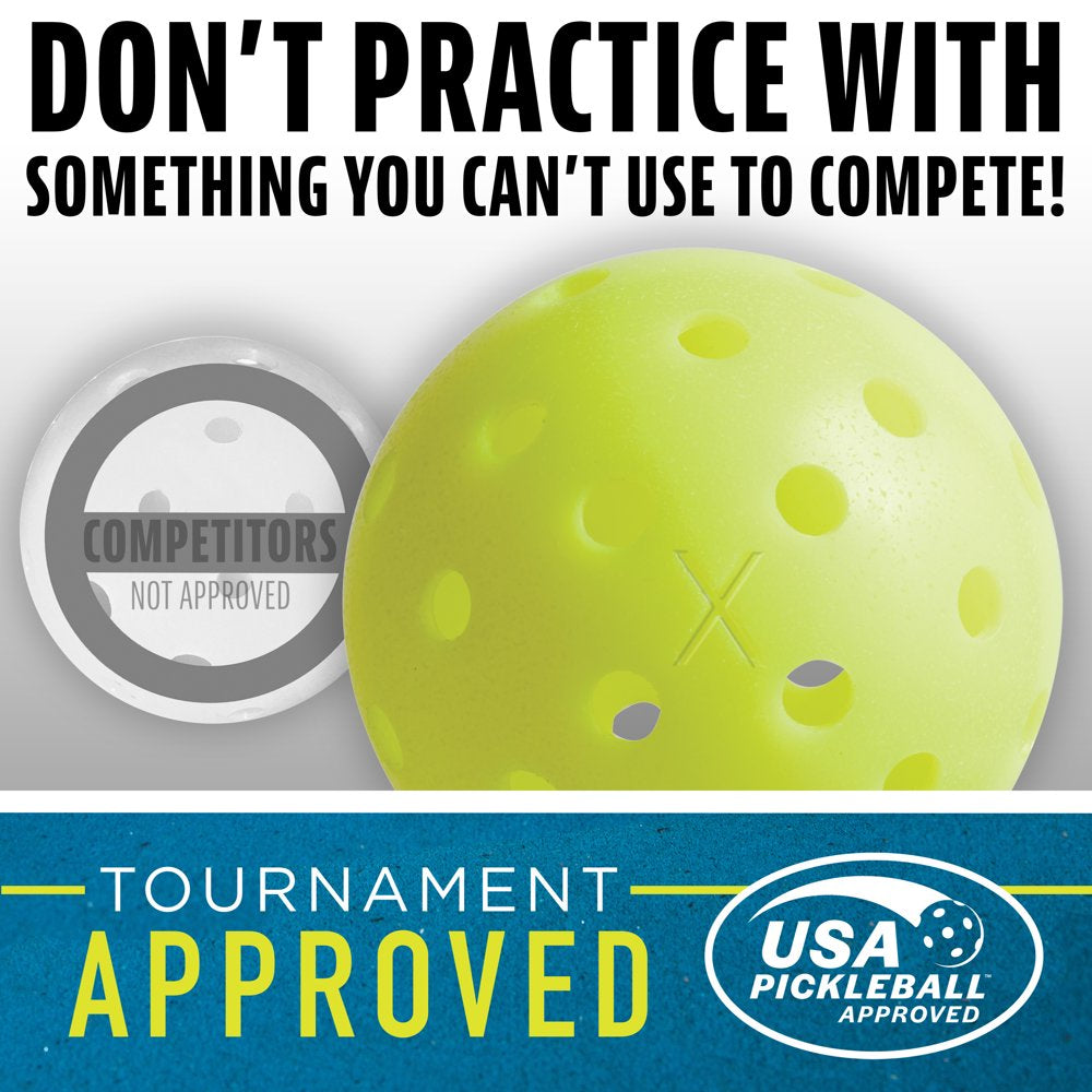 X-40 Performance Outdoor Pickleballs - USAPA Approved (3 Pack)