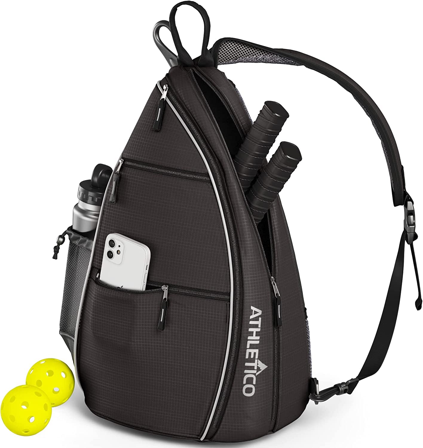 Sling Bag - Crossbody Backpack for Pickleball, Tennis, Racketball