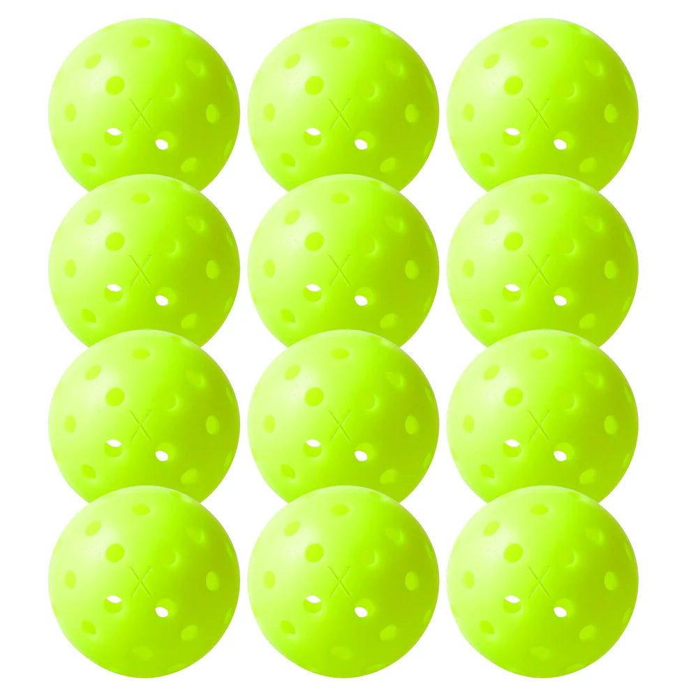 Outdoor Pickleballs - (12) X-40 Balls - USA Pickleball Approved