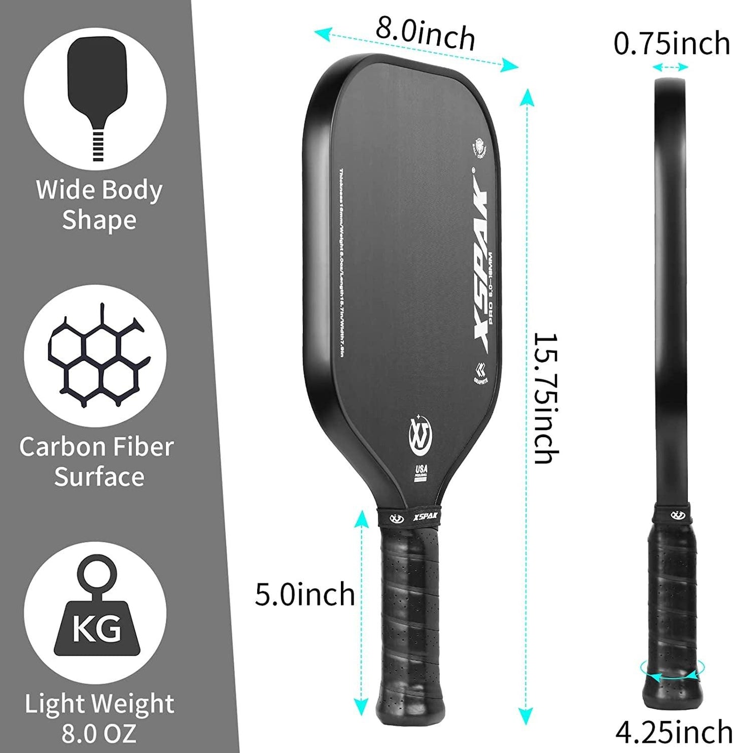 Carbon Fiber Pickleball Paddle - Tournament Edition - setpickleball