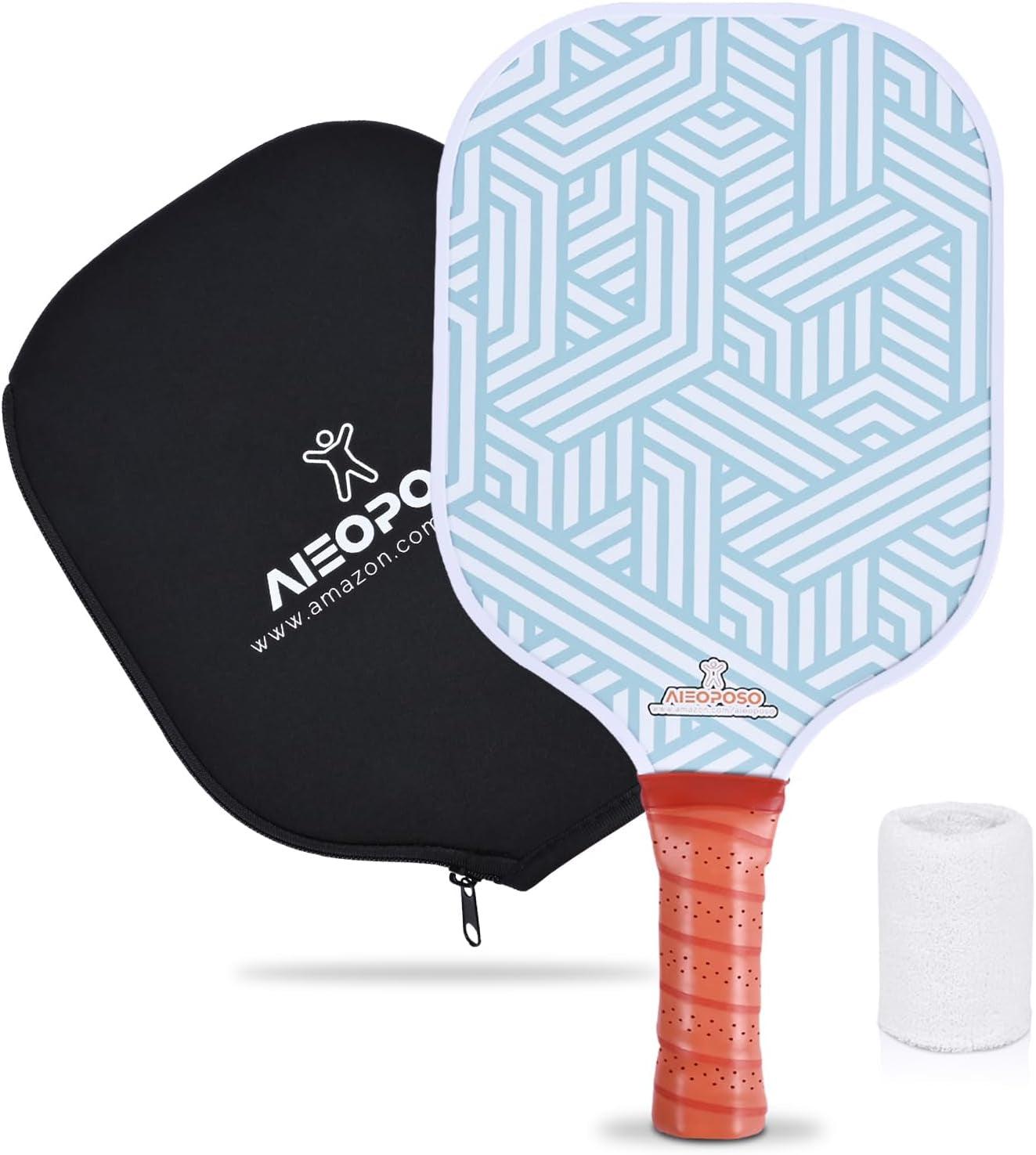 Pickleball Paddles, USAPA Approved Carbon Fiber Pickleball Paddle, Polypropylene Honeycomb Core