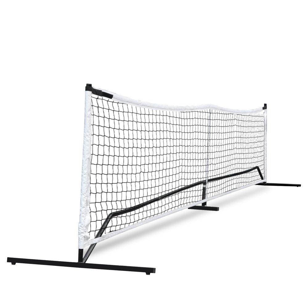 22FT Portable Pickleball Tennis Net W/Stand, Carry Bag, Steel Poles - setpickleball