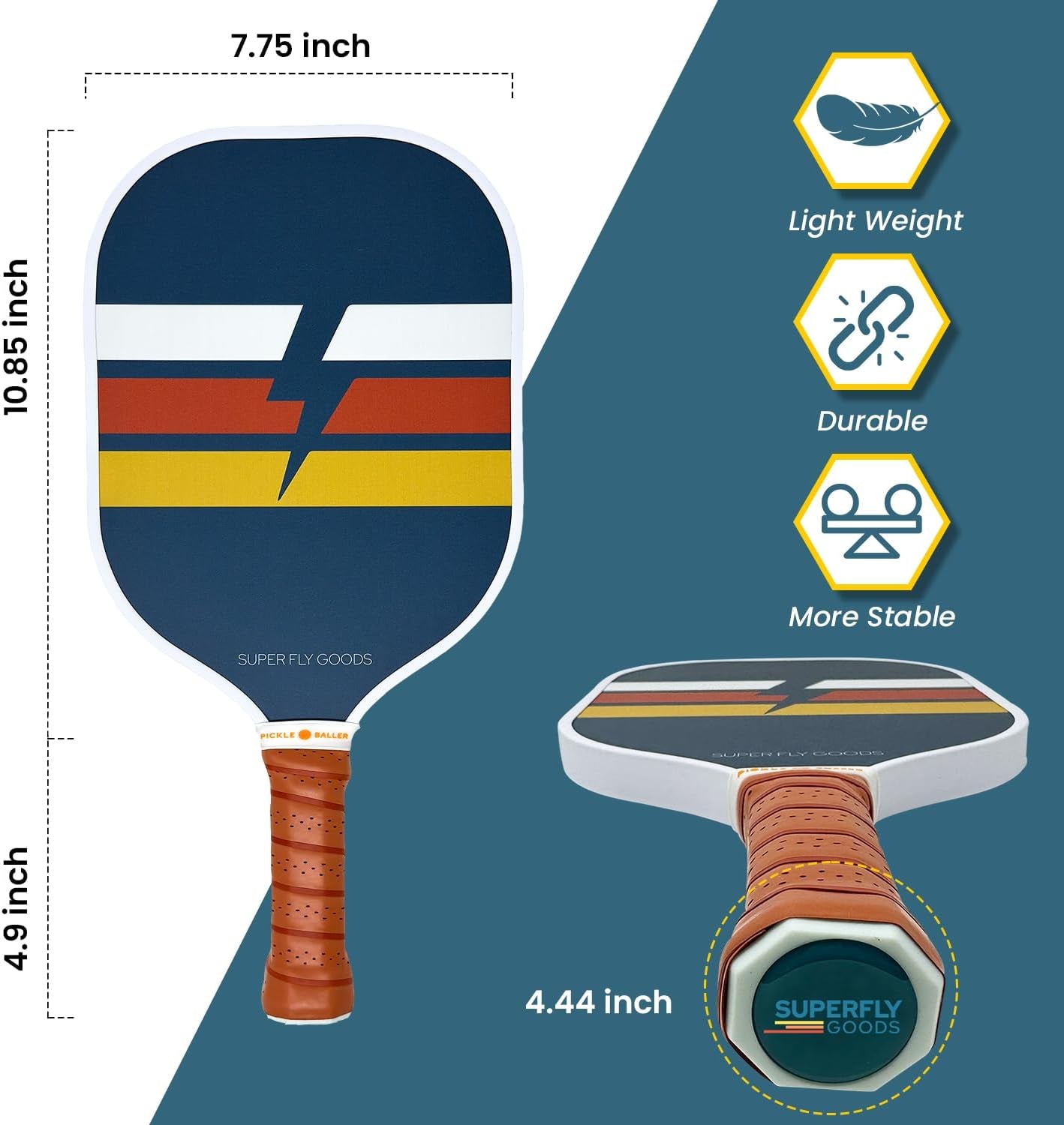 Pickleball Paddle Association Approved Rackets Honeycomb Core