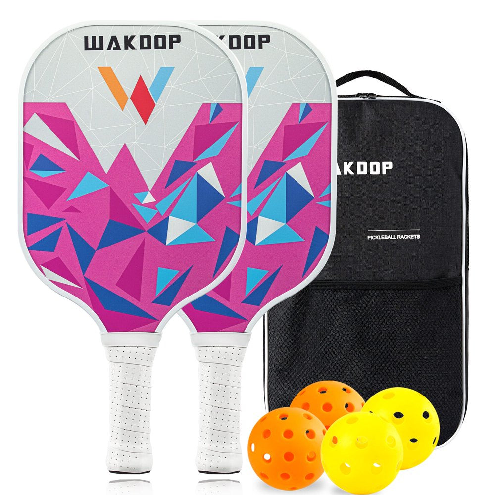 Pickleball Paddle USAPA Approved Set 2 Premium Graphite Craft Rackets Honeycomb Core