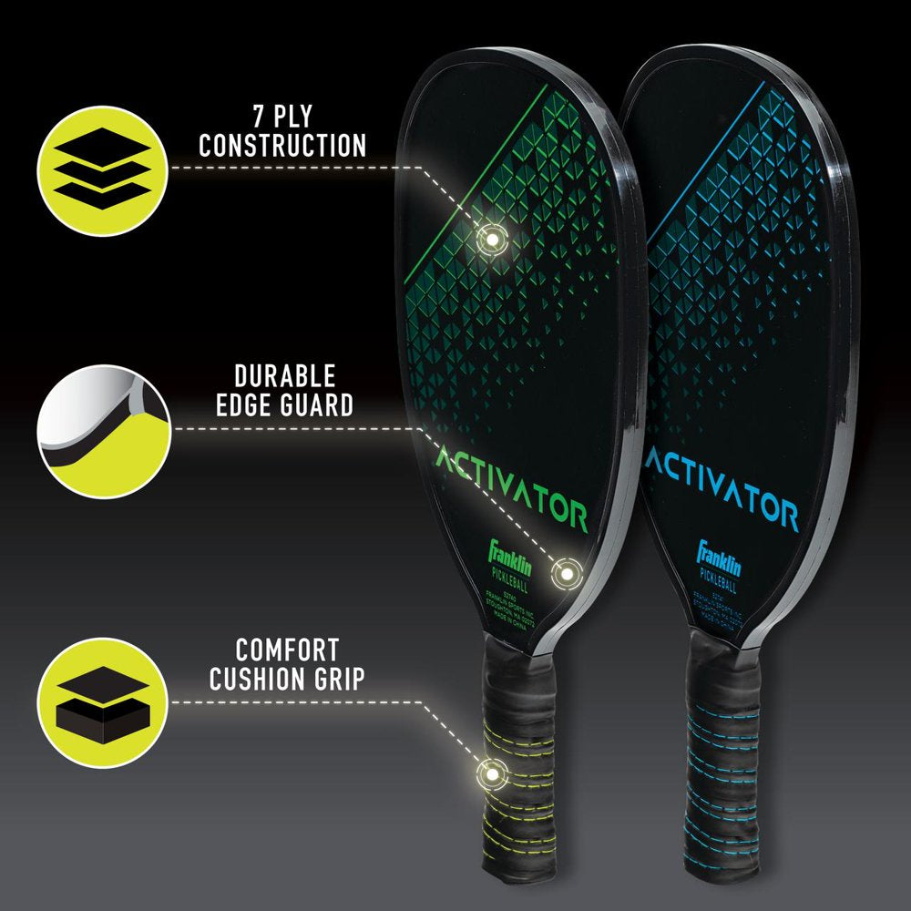 Pickleball Paddle - Wooden Pickleball Paddle 4 Player Paddle and Ball Set- USA Pickleball (USAPA) Approved