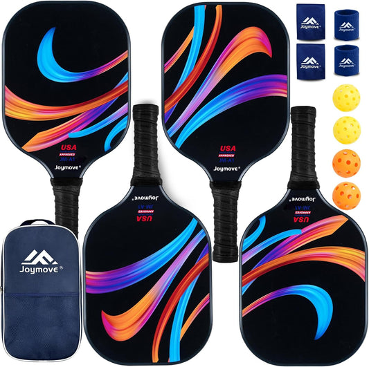 Pickleball Paddles Set of 4, USAPA Approved Pickleball Paddle