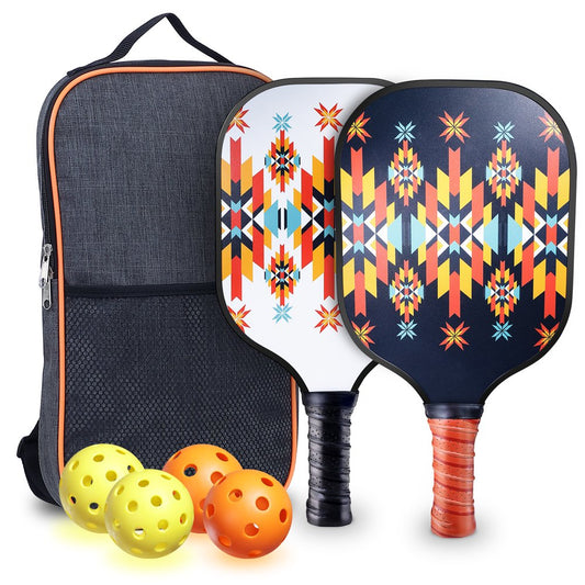 Luxmo Pickleball Set with 4 Balls and 1 Pickleball Bag