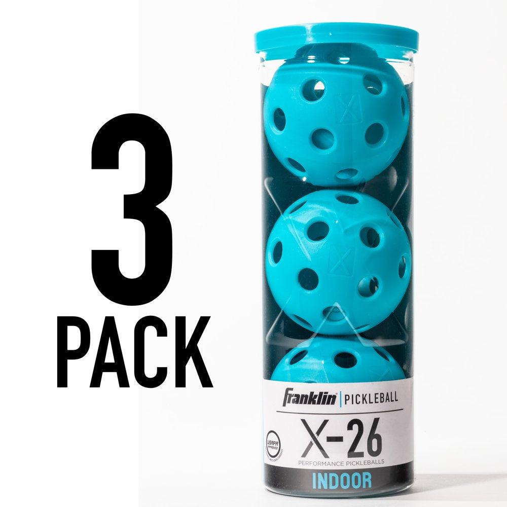 Indoor Pickleballs - 3 Ball Pack - Blue - USA Pickleball Approved - setpickleball