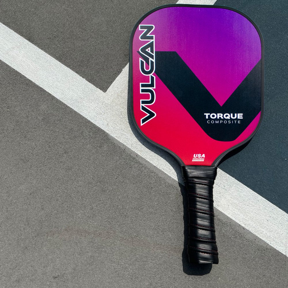 Professional title: Vulcan Torque Composite Pickleball Paddle - Red/Blue