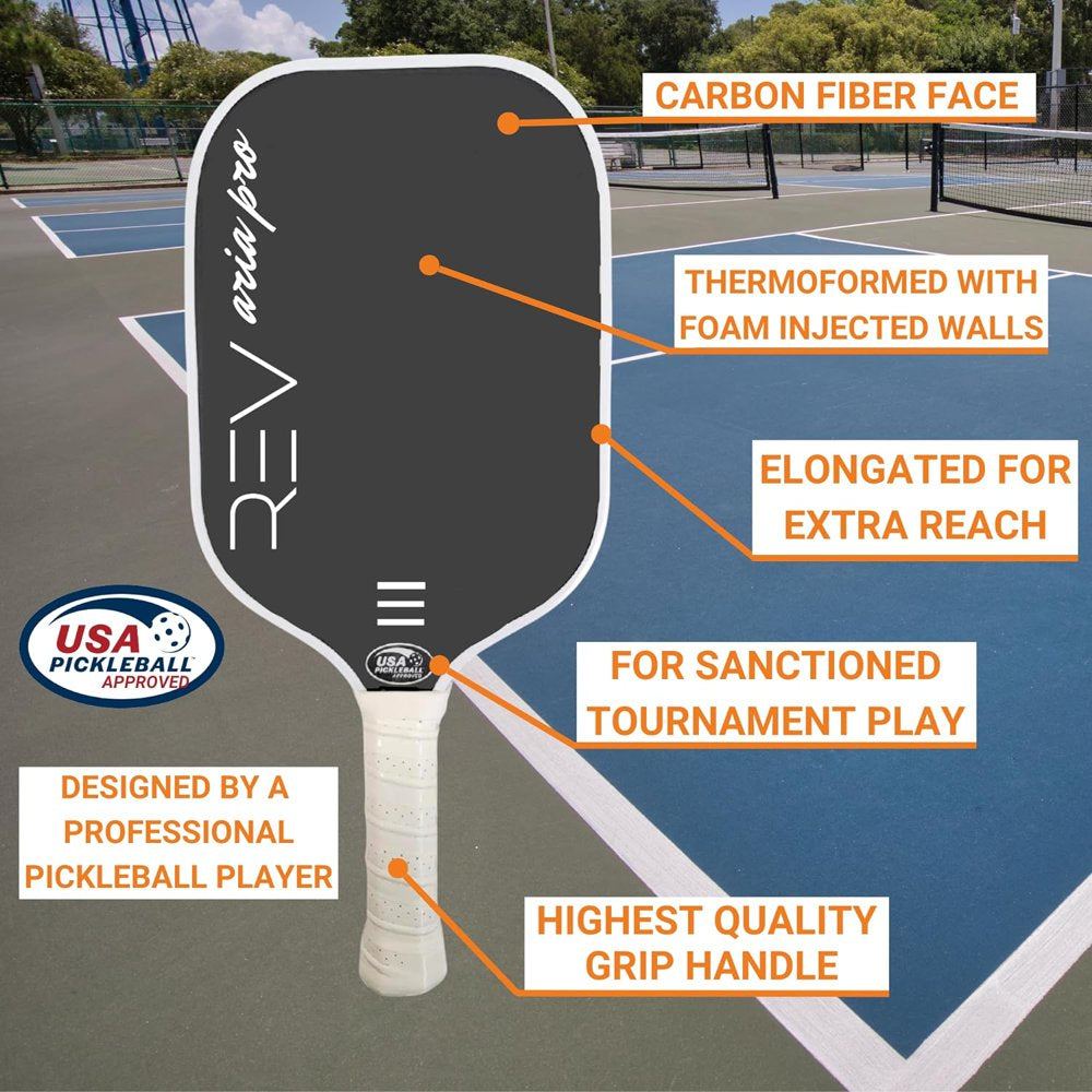 Pro-Performance Paddle - Pickleball Racket - Carbon Fiber Face