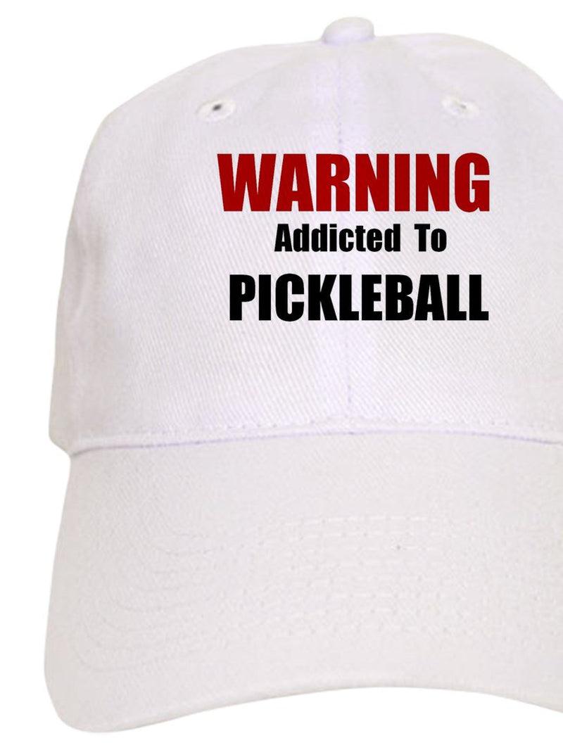 Addicted to Pickleball Cap - Printed Adjustable Baseball Cap - setpickleball