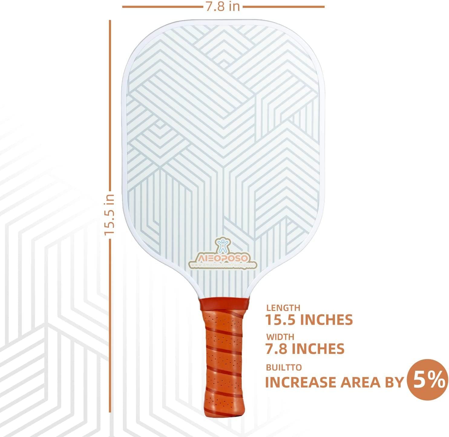 Pickleball Paddles, USAPA Approved Carbon Fiber Pickleball Paddle, Polypropylene Honeycomb Core