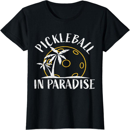 Pickleball in Paradise Tropical Retirement T-Shirt