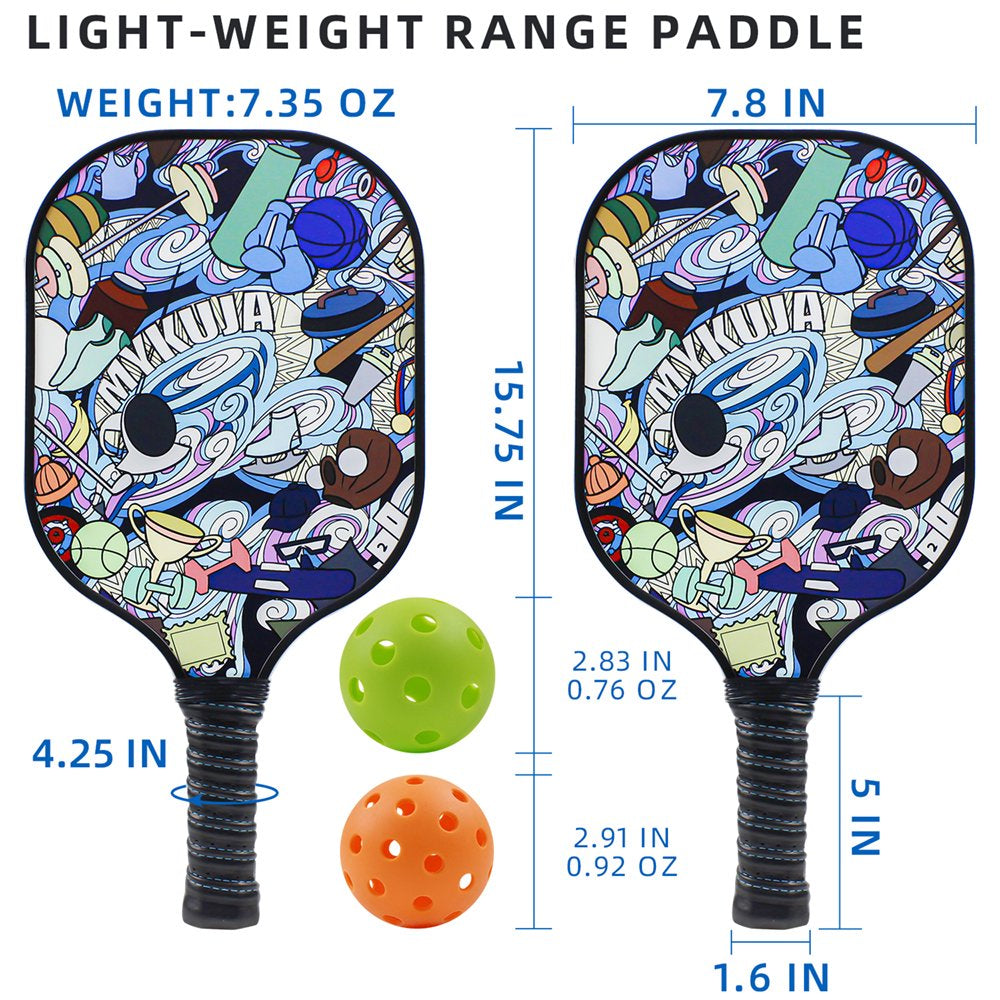 Pickleball Paddles Pickleball Rackets Lightweight Fiberglass