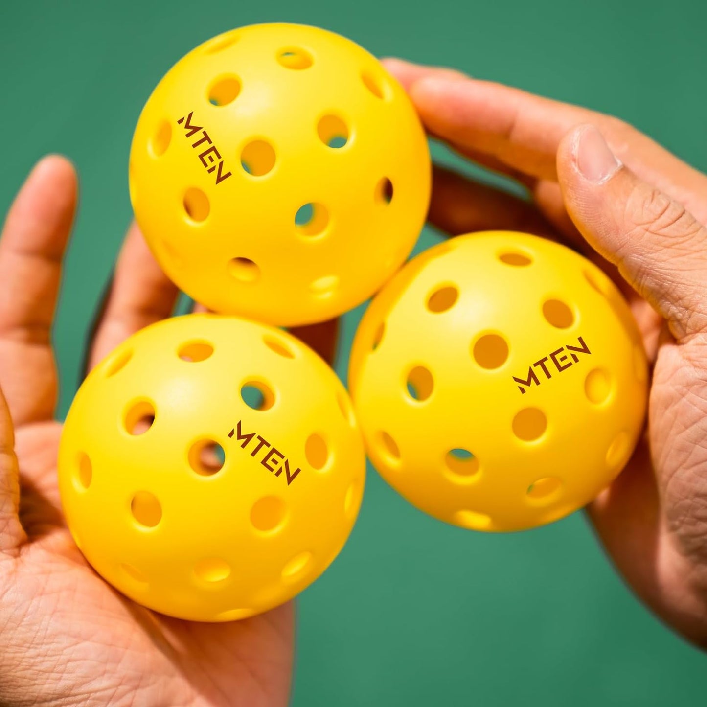 Pickleball Balls,12 Pack 40 Holes Outdoor Pickleball Balls, High Bounce True Flight & Durable for All Skill Levels